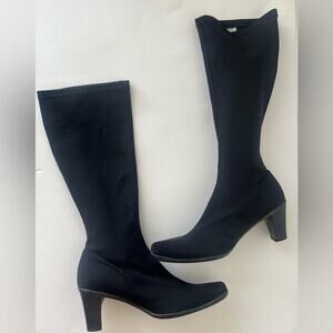 La Canadienne Dali tall pull on waterproof Boots black 11
